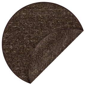 Koberec NEPAL 2100 kruh, vlnený, obojstranný, prírodný,  tabaková hnedá