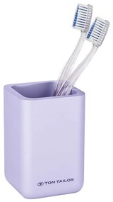 Fialový téglik na zubné kefky z polyresínu Tom Tailor T-Rounded – Wenko