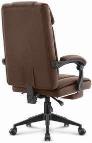 Kancelárske kreslo HC-1029 Brown s opierkou nôh