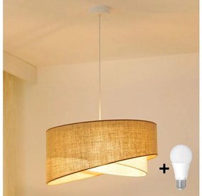 Brilagi - LED Luster na lanku LYRA 1xE27/15W/230V béžová/krémová