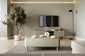 Konferenčný stolík Elivo 100 cm na nožičkách - eukalyptus / dub baltic dune