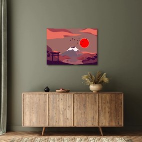 Obraz - Ilustrácie hory Fuji (70x50 cm)