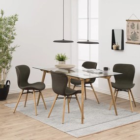 Sada 2 khaki zelených jedálenských stoličiek Actona Batilda