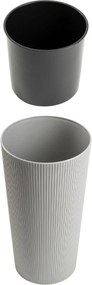 PLASTOVÝ KVETINÁČ URBANIKA ECO 46,5X25,5 CM SIVÁ