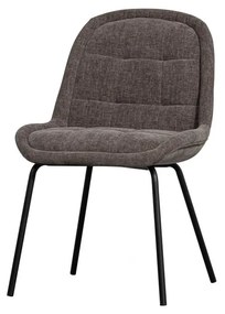 Sivé zamatové jedálenské stoličky v súprave 2 ks Crate – WOOOD