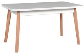 Rozkladací jedálenský stôl OSLO 6 Biela