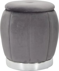 Taburet PARIS 43 cm sivý