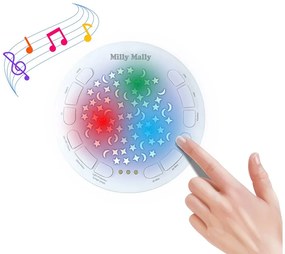 Plyšový zaspávačik jednorožec s projektorom Milly Mally