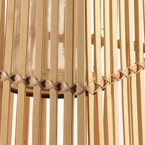 Proutěná lucerna LUCIE Natural 23x48 cm hnědá