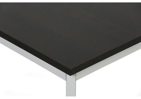 Jedálenský stôl TRIVIA, 800 x 800 mm, sivá podnož, wenge