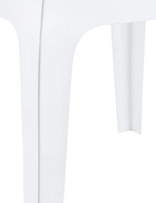 Stôl Queen - v43 x 50 x 50 cm - Biela