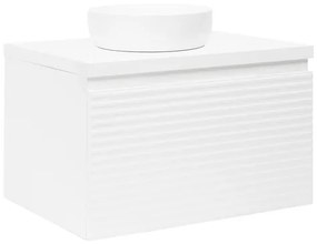 Kúpeľňová skrinka pod umývadlo Naturel Savona 98x43x44,8 cm biela lesk SAVONA100BID, 1 ks