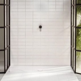 BETTE Floor obdĺžniková sprchová vanička z glazovanej titánovej ocele, 1000 x 900 x 30 mm, biela, s povrchom BetteGlaze Plus, protišmyk, nosič vaničky Minimum, 1661-000PLUS,T1
