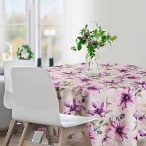 ZÁHRADNÝ VODEODOLNÝ OBRUS GARDEN (FI) 150 CM KVETY