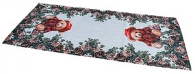 Obrus Vianočný macko v ihličí 40x90 cm