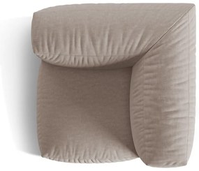 Béžový modul pohovky (variabilný) Martina – Micadoni Home