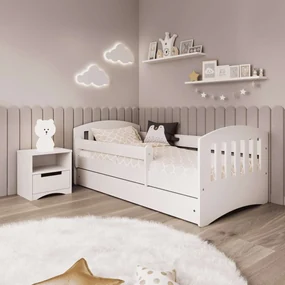 Detské postele so zábranou s úložným priestorom | BIANO