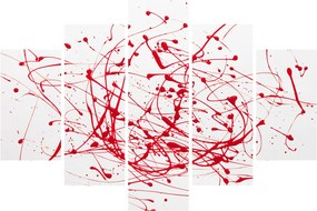 Obraz technikou Drippingu (150x105 cm)