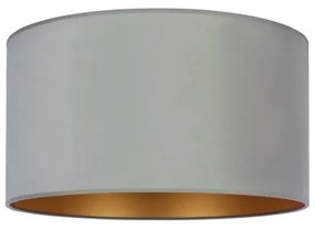 Duolla - Stropné svietidlo ROLLER 1xE27/15W/230V pr. 40 cm svetlozelená/zlatá