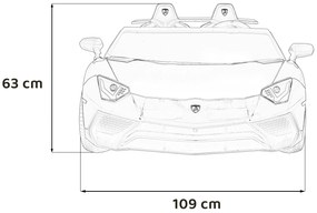 Vozidlo Lamborghini Aventador SV STRONG červené