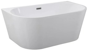 Voľne stojaca vaňa Vica New 150/80 so sifónom Klik Klak s obdĺžnikovým prepadom slim chróm