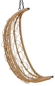 Závesné kreslo Garden Line béžovej farby s béžovým vankúšom a čiernym rámom FAT9100