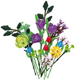lupilu®  Stavebnica - kytica kvetov (lúčne kvety)  (100395027)