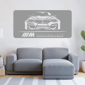 Veselá Stena Samolepka Rýchle auto Farba: šedá, Veľkosť: 80 x 40 cm