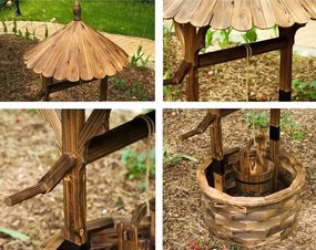 Bestent Dekoračná drevená studňa Charlie