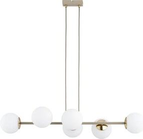 Brilagi - Luster na lankách MILO ECRU 6xE27/60W/230V béžová/zlatá