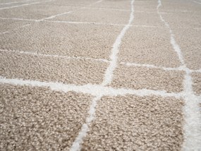 Spoltex, Kusový koberec Ambiance 681253-02 Beige, 120x170, béžová, kancelária