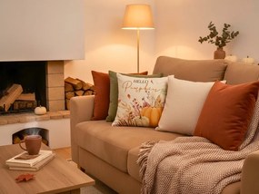 Obliečka na vankúš HELLO PUMPKINS 45x45 cm, béžová