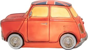 Slovenština Detská stolná LED lampička červené auto Fiat - 23*14*12 cm