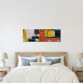Obraz - Abstrakcia (s hodinami) (90x30 cm)