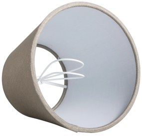 Líniový klip tienidlo taupe 12 cm okrúhle