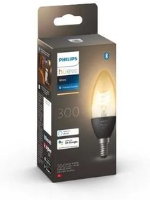 PHILIPS HUE Múdra LED filamentová žiarovka HUE, E14, 4,5 W, 300lm, teplá biela