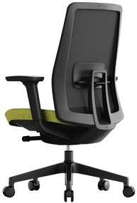 OFFICE MORE -  OFFICE MORE Kancelárska stolička K10 BLACK zelená