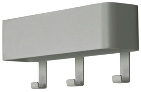 Zeleno-sivý kovový nástenný vešiak s poličkou Dax Play – Spinder Design