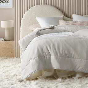 Divazo Prehoz na posteľ so strapcami Noemi Farba: Biela, Veľkosť: 240 x 260 cm