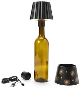 LED svetlo na fľašu s vymeniteľným tienidlom