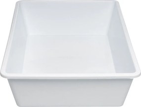 usporadejto.cz 2. akosť - Organizér, úložný box do hlbokých skríň a špájz, TRAY - 50 x 34 x 12cm, biela