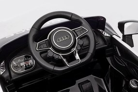 Ramiz Elektrické autíčko Audi R8 Polícia na batérie + diaľkové ovládanie + EVA + pomalý štart + MP3 LED