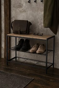 Noela Kovový botník s odkladacou plochou BINA SIMPLE 63