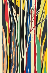 Gario Maľovanie podľa čísel Abstraktné stromy vo farbách Rozmery: 80 x 120 cm, Rámovanie: Iba zrolované plátno