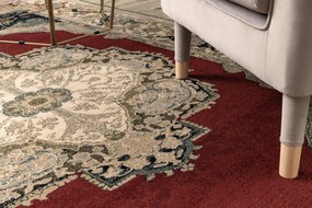 Koberec vlnený POLONIA Palazzo, červený