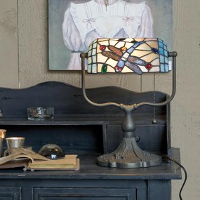 Stolná lampa Tiffany - 27 * 20 * 36 cm 1x E27
