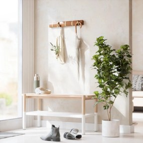 Umbra Vešiak na stenu FLIP 5 háčikov light walnut, warm gold