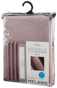ZATEMŇOVACÍ ZÁVES NA KRÚŽKOCH MELANIE 140X250 CM PÚDROVÁ
