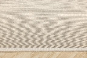Šnúrkový obojstranný behúň Brussels 205681/10610 Linen krémový / béžový