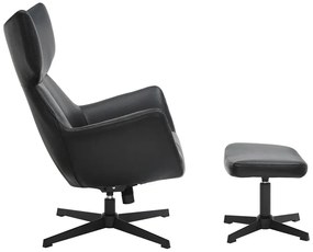Kreslo VOGUE otočné o 360° čierne